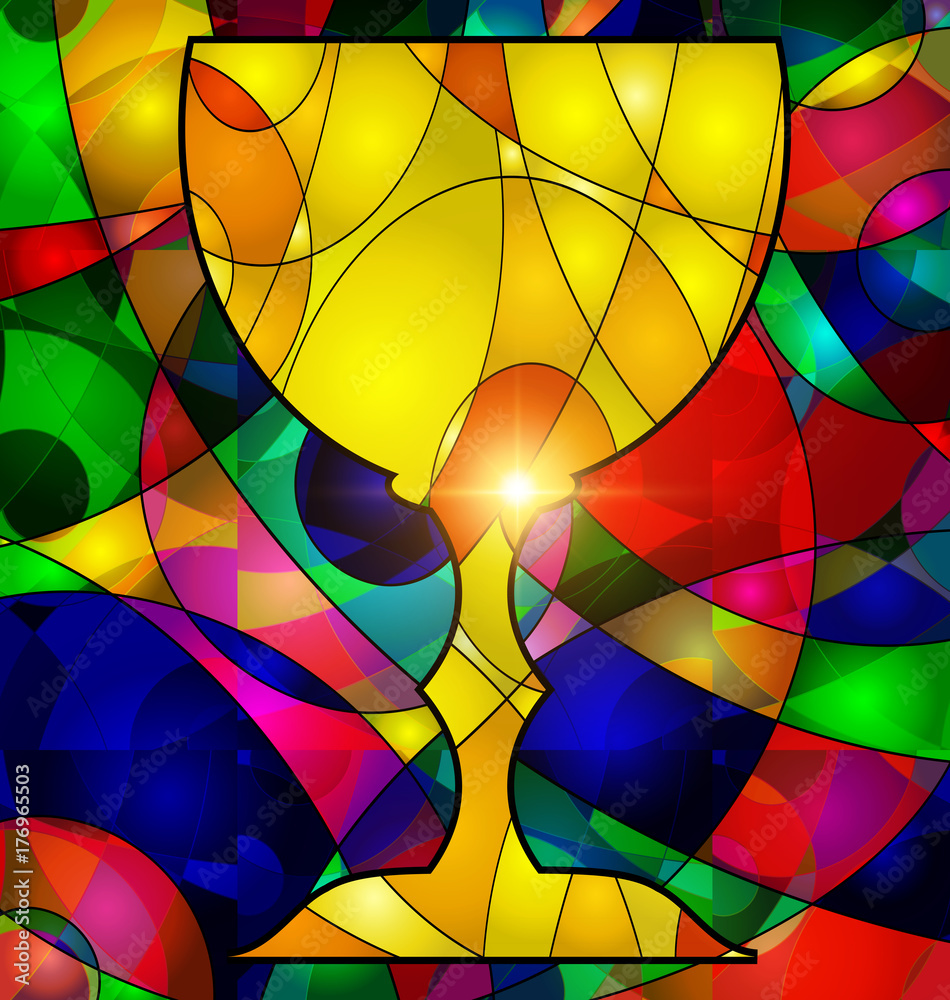 abstract colored image of cup abstract colored image of cup