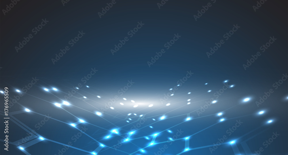 Obraz premium Digital technology world. Business virtual concept. Vector background