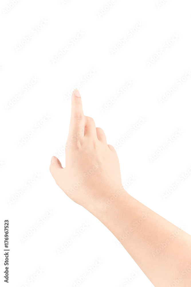 Close up Hand and arm on white background. Close up Hand and arm on white background.