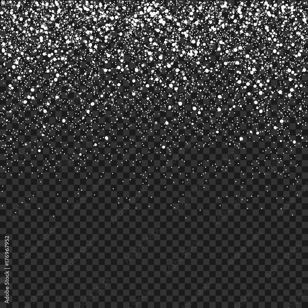 Obraz premium Falling snow background. Vector illustration