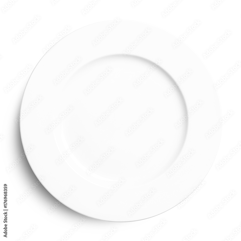 plate isolated on white background. plate isolated on white background.
