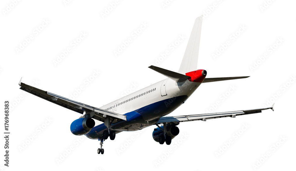 Fototapeta premium Passenger plane isolated