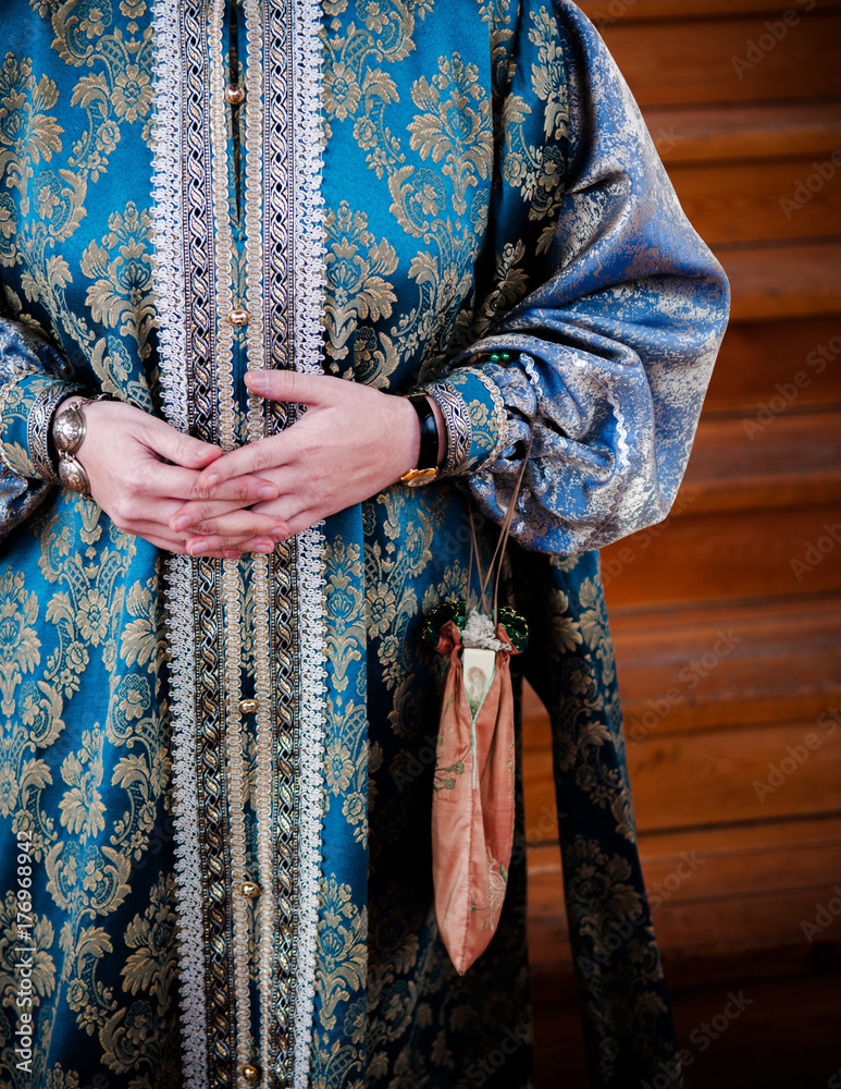 Woman in traditional Russian dress