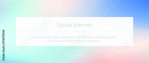 Social banner layout vector