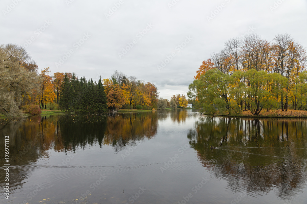 Big lake, Catherine Park, Pushkin, Russia