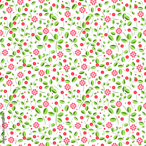 flower seamless pattern vector illustration on a white background