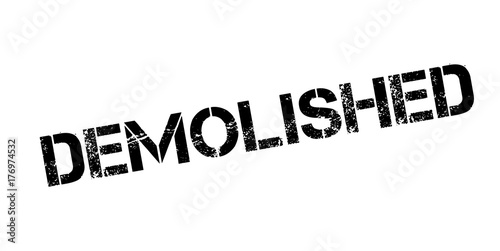 Demolished rubber stamp. Grunge design with dust scratches. Effects can be easily removed for a clean, crisp look. Color is easily changed.