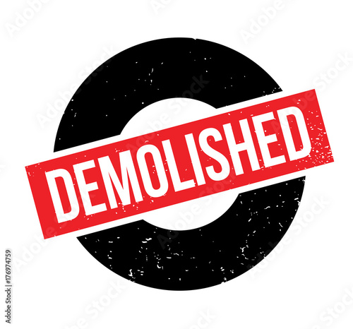 Demolished rubber stamp. Grunge design with dust scratches. Effects can be easily removed for a clean, crisp look. Color is easily changed.