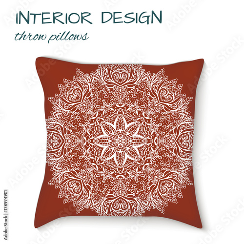 design cushions home interior, seamless vector abstract pattern