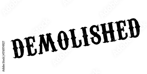 Demolished rubber stamp. Grunge design with dust scratches. Effects can be easily removed for a clean, crisp look. Color is easily changed.