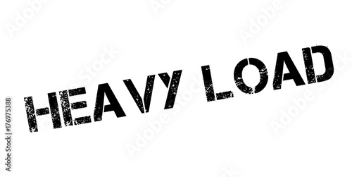 Heavy Load rubber stamp. Grunge design with dust scratches. Effects can be easily removed for a clean, crisp look. Color is easily changed.