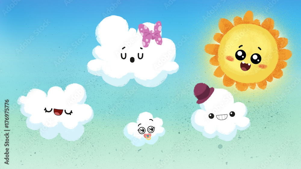 sol y nubes alegres sol y nubes alegres