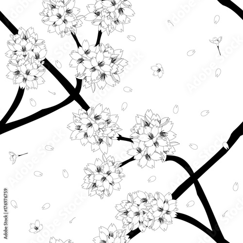 Sakura Cherry Blossom Flowe...