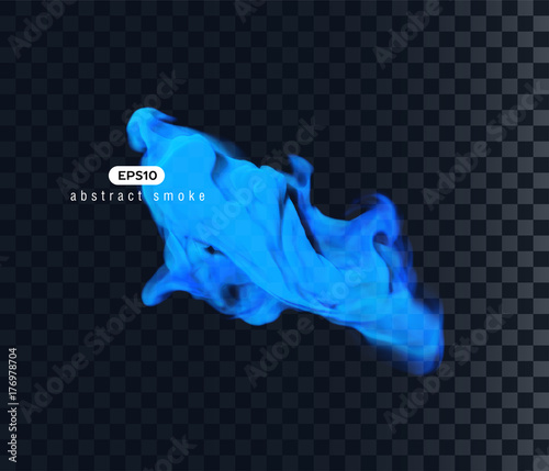 Vector illustration of smoky shape.
