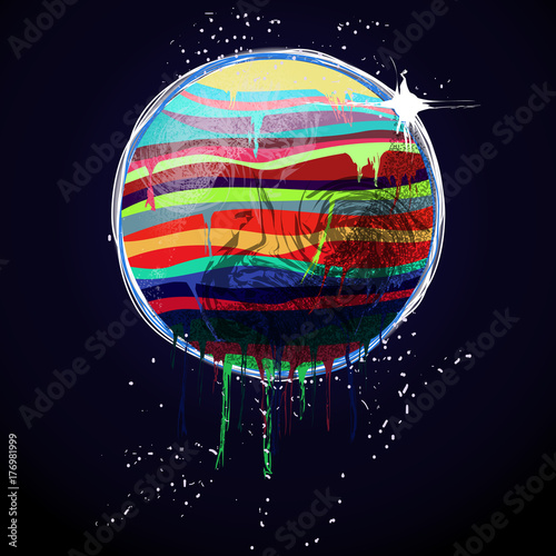  Abstract Colorful Sphere