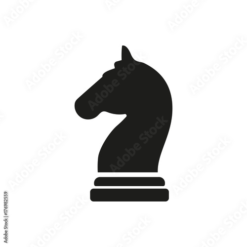 Knight chess piece icon