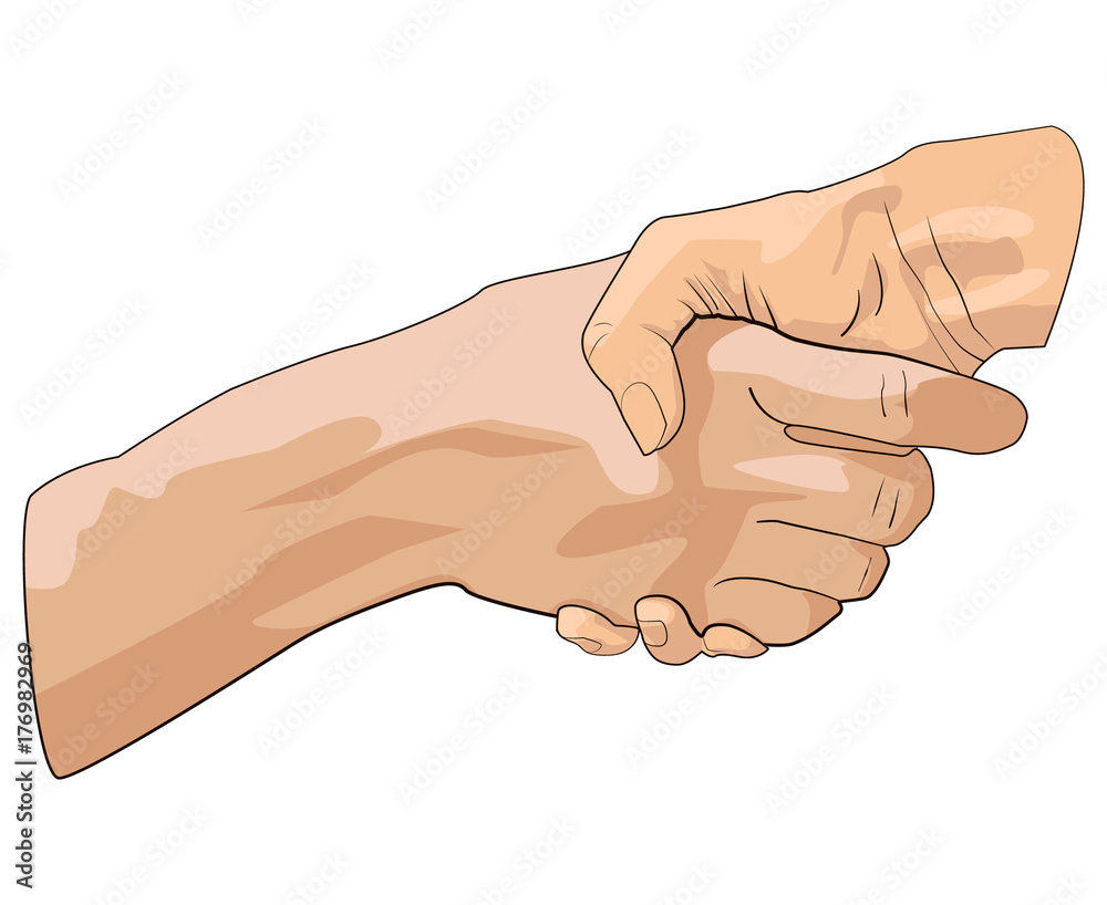 Vector icon handshake. Business partnership meeting concept. Successful businessmen handshaking after perfect deal. Vector icon handshake. Business partnership meeting concept. Successful businessmen handshaking after perfect deal.