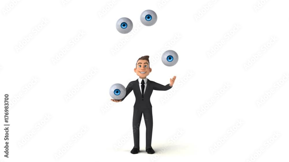 Fun businessman - 3D Animation