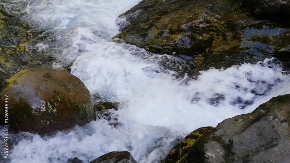 Waterfall on a mountain river, gorges of Kakuetta. Waterfall on a mountain river, gorges of Kakuetta.