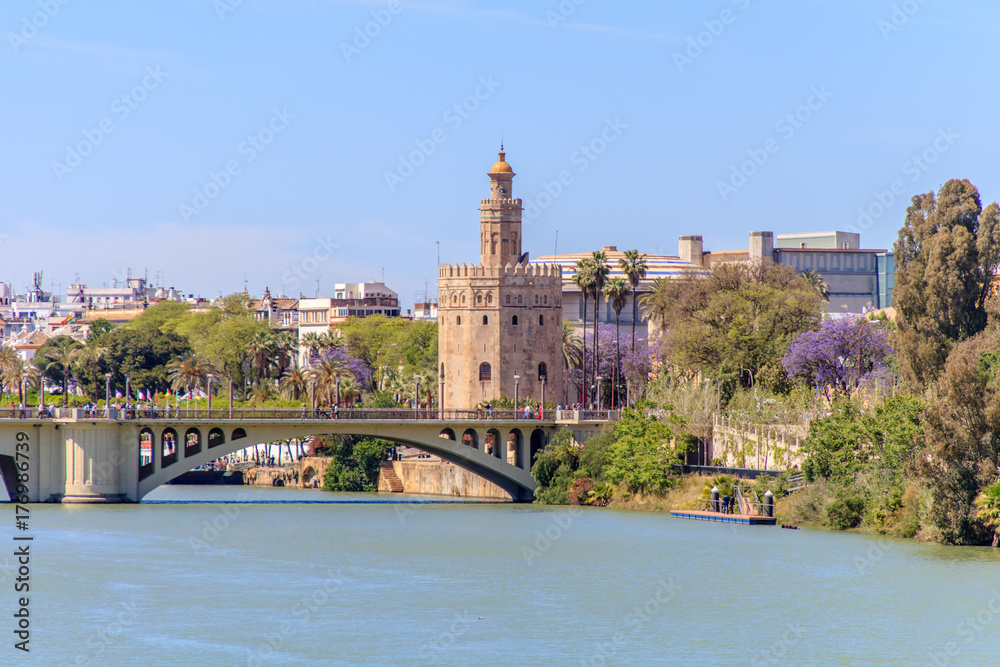 Guadalquivir River in Seville, Spain