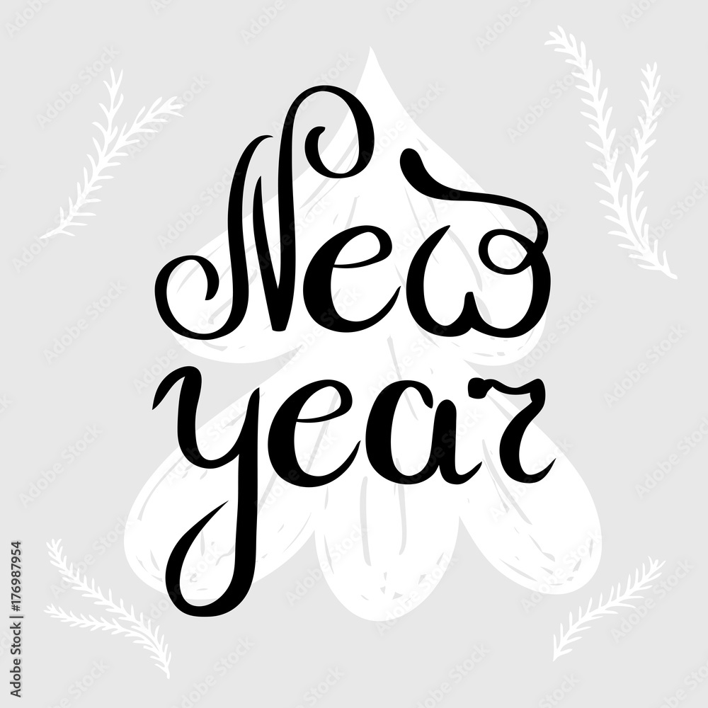 New year template for banner or poster