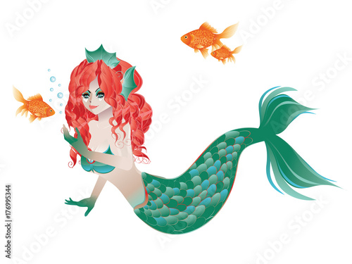 Red Haired Mermaid