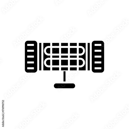 infrared heater icon, illustration, vector sign on isolated background
