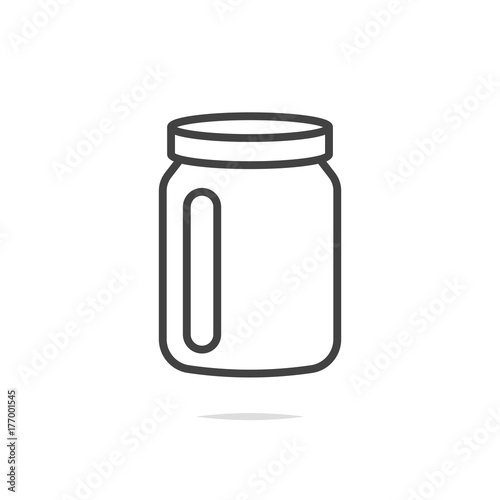 Jar icon vector