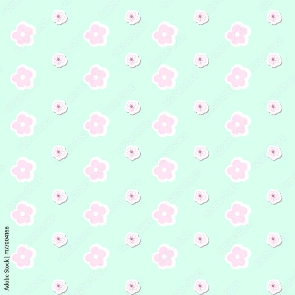 pink love heart valentine pattern floral flower
