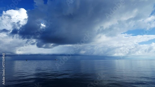 Wallpaper Mural Small offshore platform and storm in the middle of the ocean 
 Torontodigital.ca