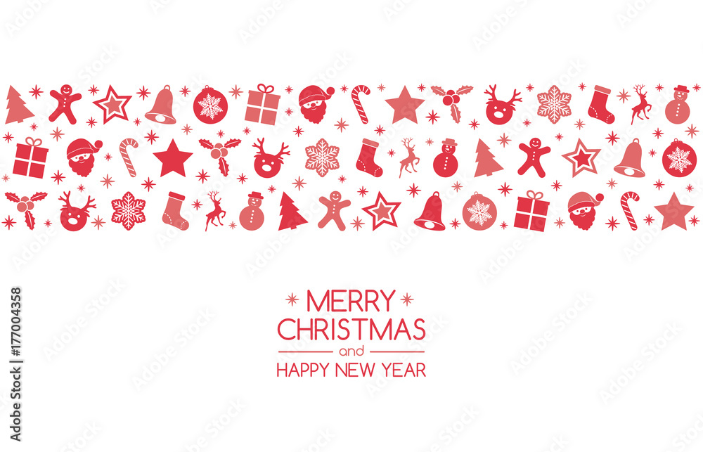 Christmas banner in retro style. Vector. Christmas banner in retro style. Vector.