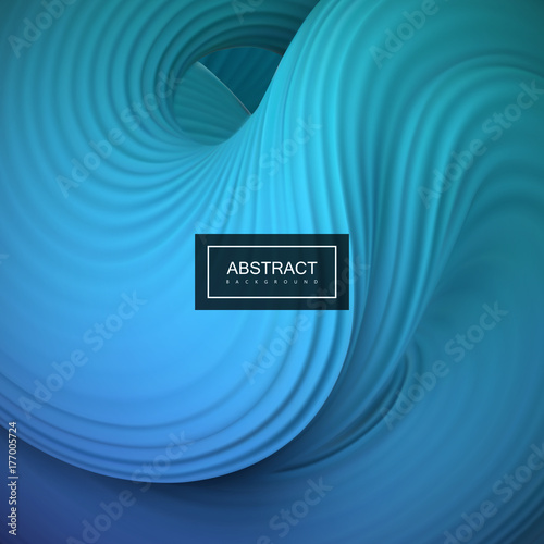 Abstract 3d twisted shape.