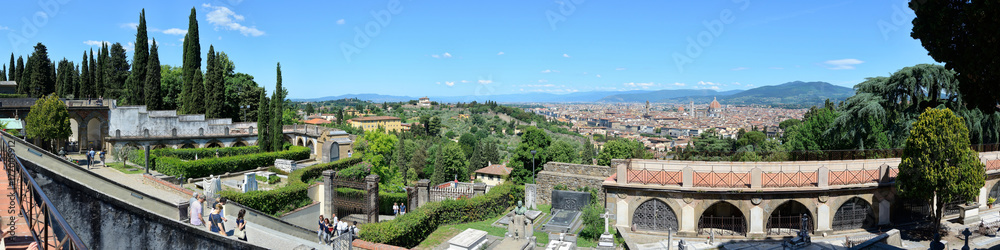 Aerial panoramic view of Florence, Florence, Italy