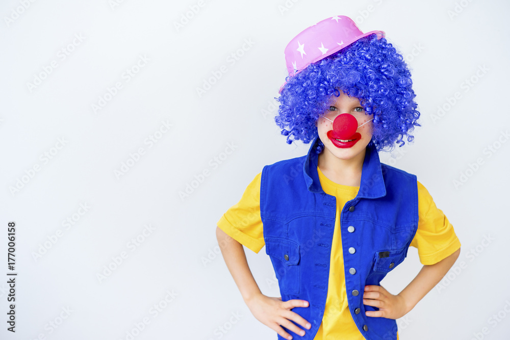 A portrait of a clown A portrait of a clown