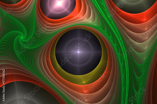 Colorful fractal geometric shapes for every concept