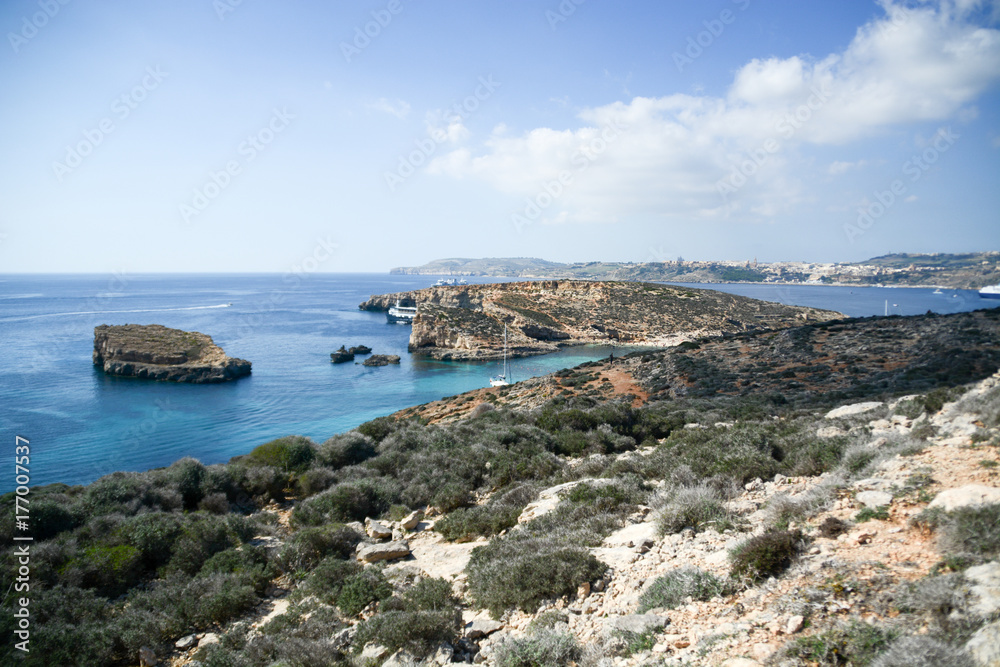 Blue lagoon, Comino Island, Malta