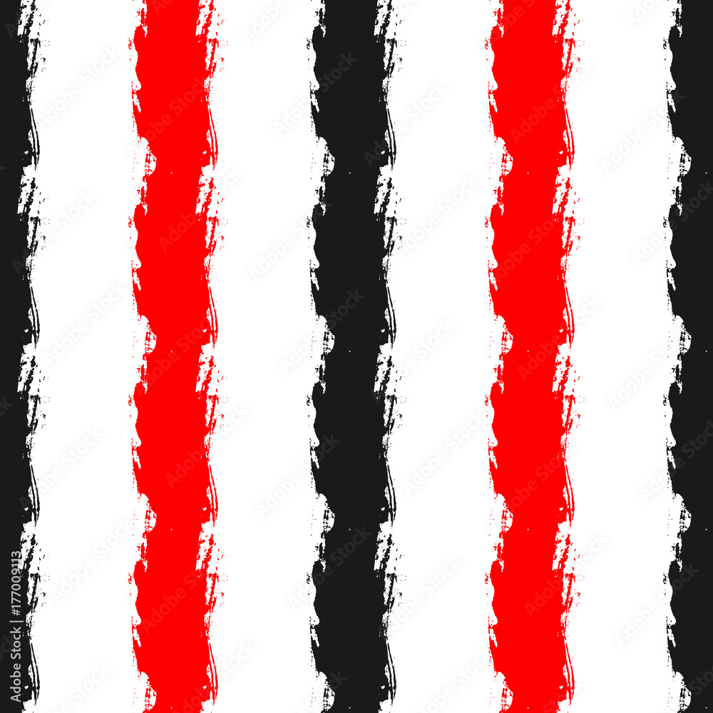 Vertical stripes painted with rough brush. Seamless pattern. Grunge, sketch, watercolour, graffiti.