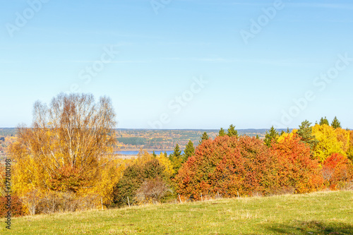 Autumn view of the countryside
