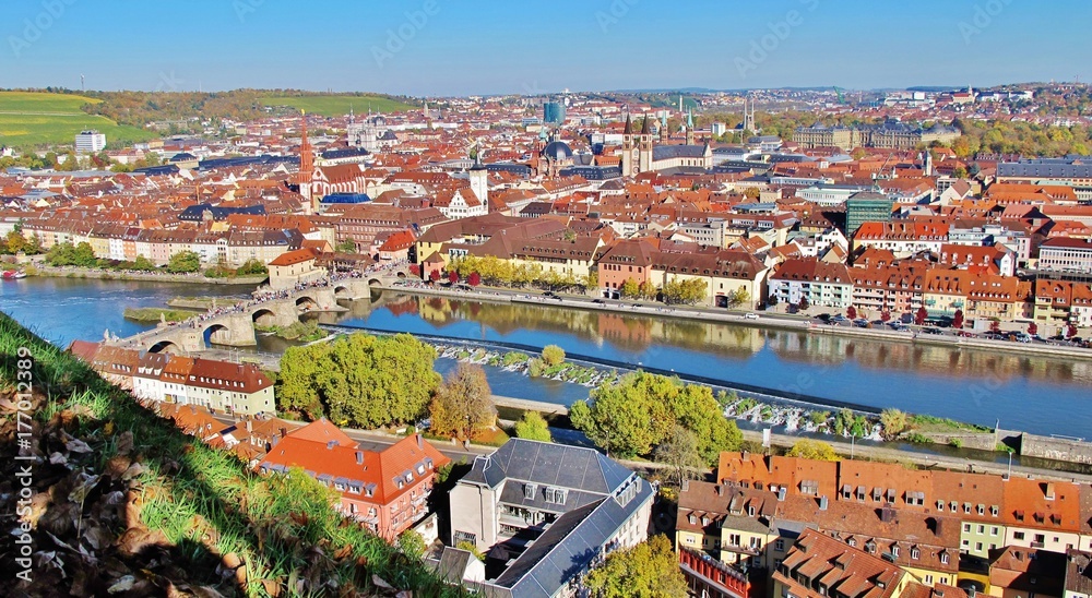 Würzburg, Altstadt, Main StockFoto Adobe Stock