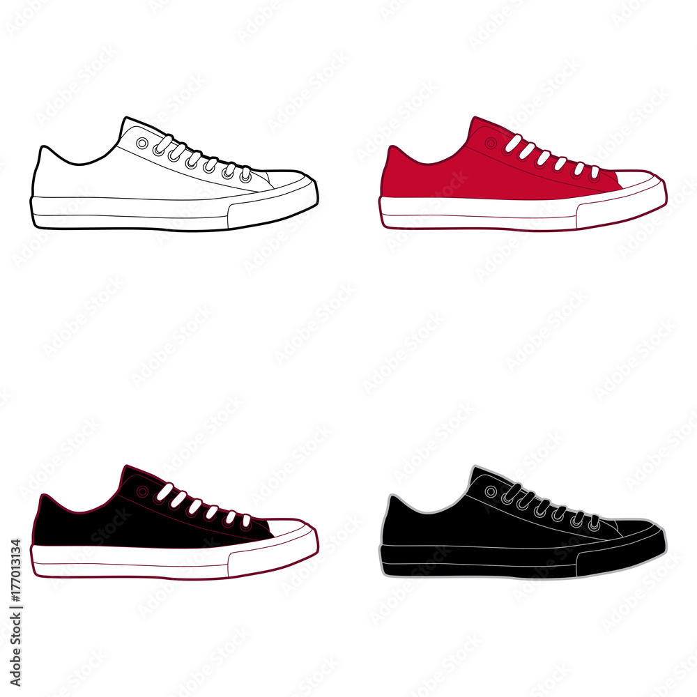 Φωτογραφία Low Sneakers/Shoes Custom/Templates Illustration