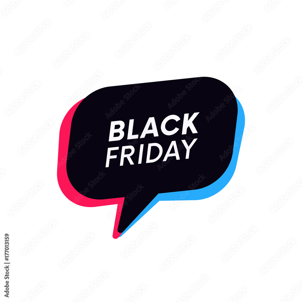 Black friday vector banner retro bubble. Black friday vector banner retro bubble.