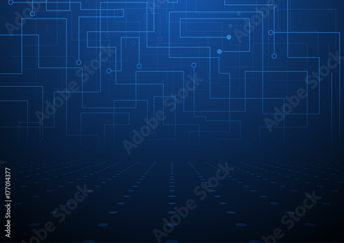 Circuit board background and digital surface