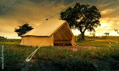 Bell tent camping