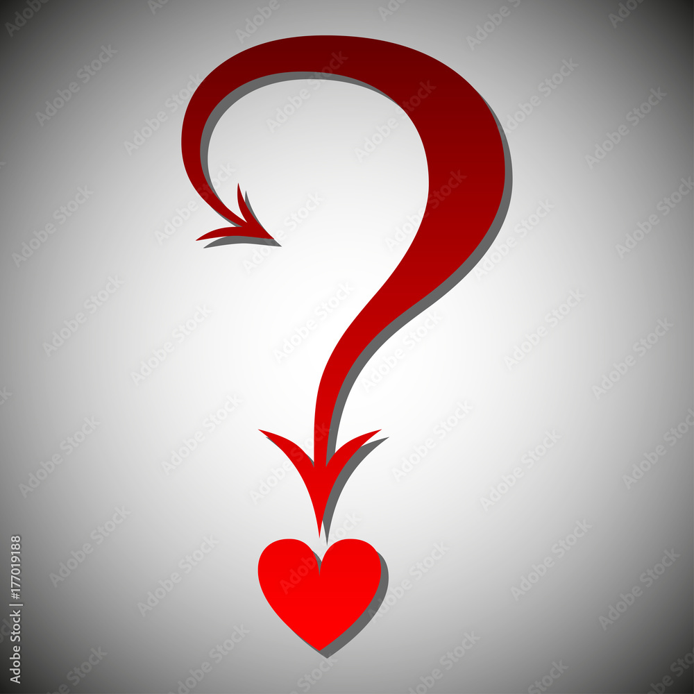 Question mark icon vector illustration on white background