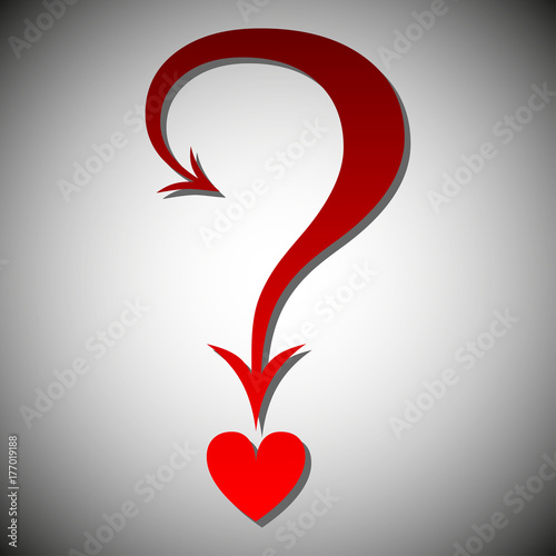 Question mark icon vector illustration on white background