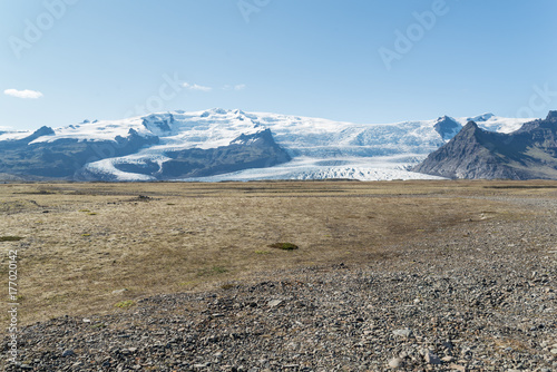 Impresionante vista del glaciar Fjallsjokull en Islandia