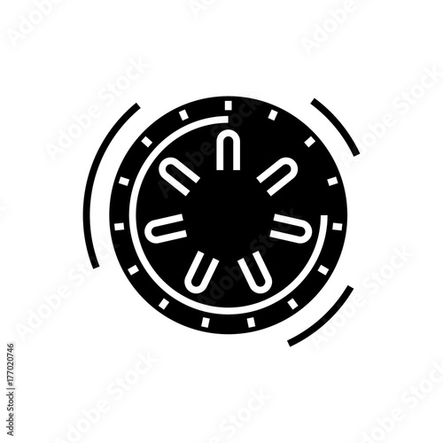 safe bank icon, illustration, vector sign on isolated background
