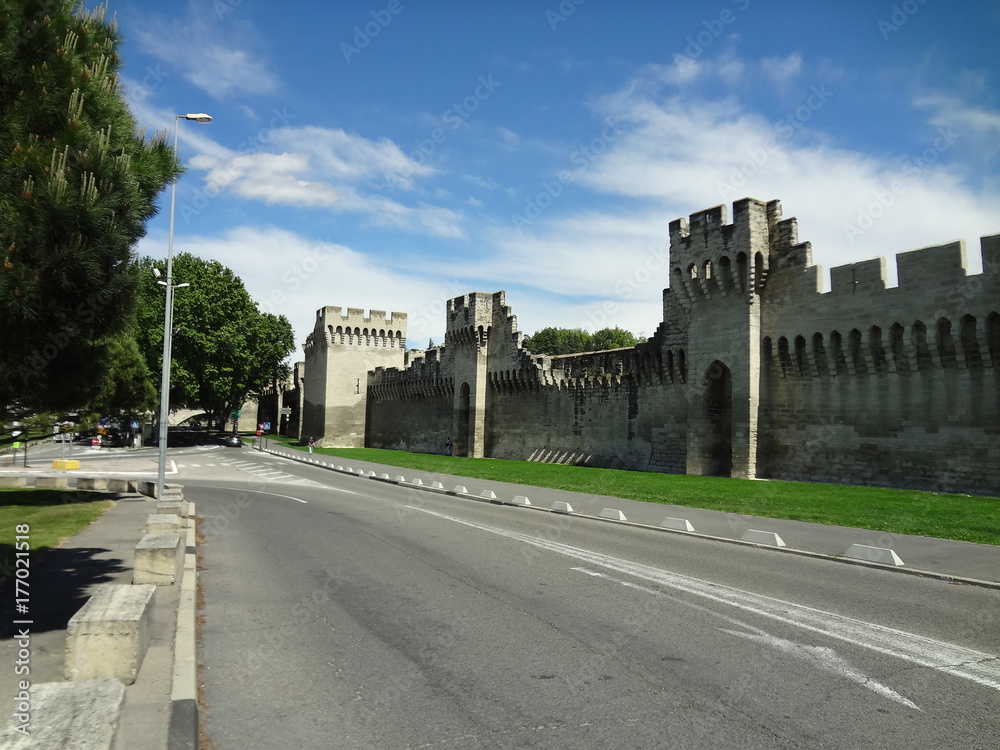 Avignon city walls, France