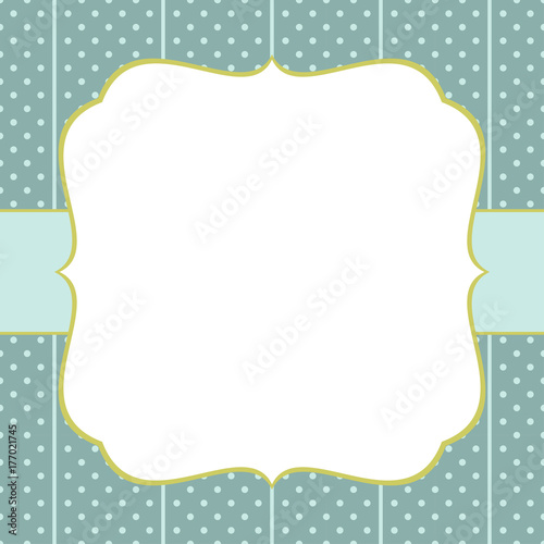 Vintage Wedding Invitation template.