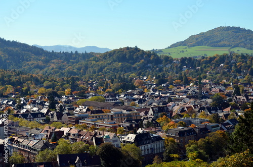 Blick vom Schlossberg auf Freiburg